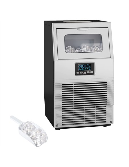 HOMCOM Commercial Ice Maker Machine, Freestanding Industrial Ice Cube Maker with Digital Control, Ice Scoop, Self-cleaning, 4kg  - pic 152818 | FastDaddyshop