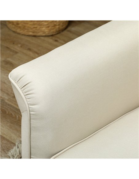 HOMCOM 3 Seater Sofa, Modern Fabric Sofa Couch with Spring Cushion, Rubber Wood Legs, 191cm Upholstered Settee for Living Room,  - pic 152861 | FastDaddyshop