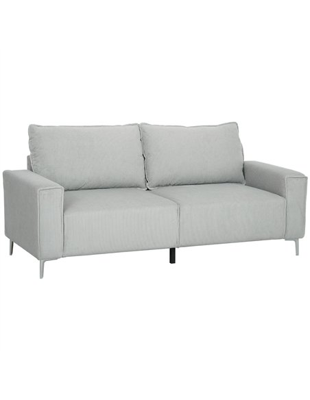 HOMCOM Three-Seater Corduroy - Light Grey - pic 152863 | FastDaddyshop