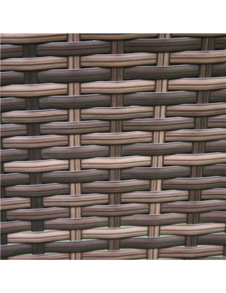 Outsunny Garden Outdoor Rattan Furniture Bistro Set 3 PCs Patio Weave Companion Chair Table Set Conservatory (Brown) - pic 15287 | FastDaddyshop