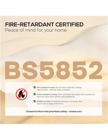 HOMCOM 3 Seater Sofa, Modern Fabric Sofa Couch with Spring Cushion, Rubber Wood Legs, 191cm Upholstered Settee for Living Room, 