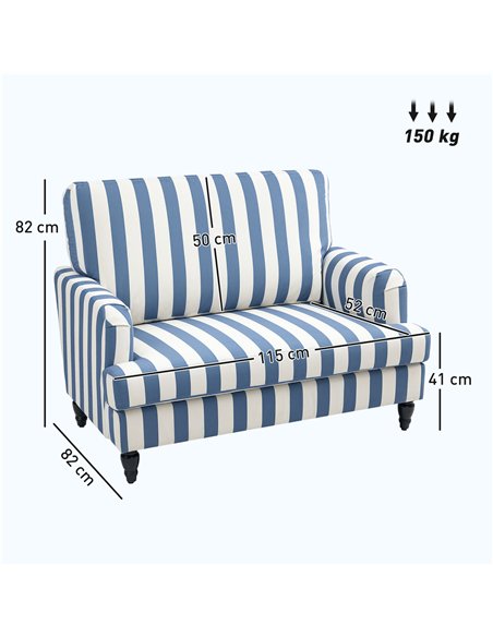 HOMCOM Modern Accent Chair, Velvet Single Sofa Armchair with Stripe, Turned Legs and Wide Seat, Upholstered Snuggle Chair for Li - pic 152919 | FastDaddyshop