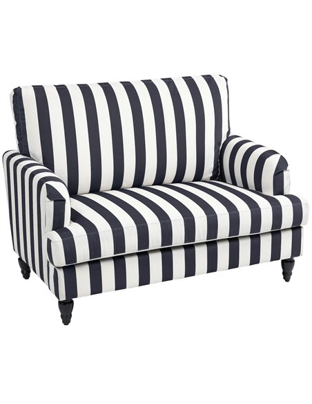 HOMCOM Modern Accent Chair, Velvet Single Sofa Armchair with Stripe, Turned Legs and Wide Seat, Upholstered Snuggle Chair for Li - pic 152926 | FastDaddyshop