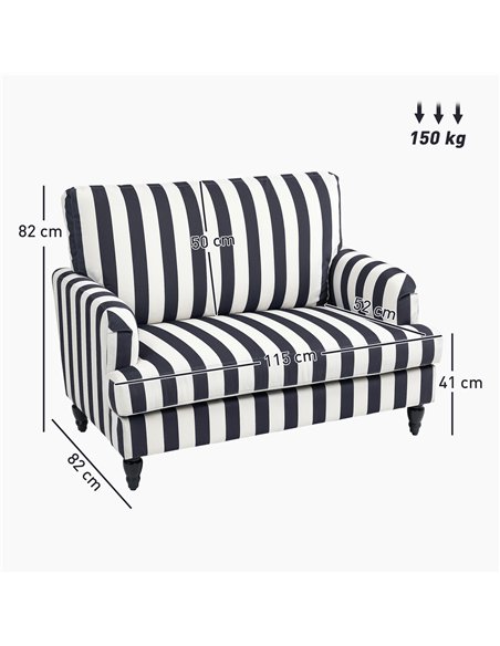 HOMCOM Modern Accent Chair, Velvet Single Sofa Armchair with Stripe, Turned Legs and Wide Seat, Upholstered Snuggle Chair for Li - pic 152928 | FastDaddyshop