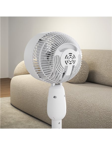 HOMCOM Pedestal Fan, Powerful Air Circulator, 12 Inch Floor Standing Fan with 3 Speed Settings, Oscillating Function for Bedroom - pic 152979 | FastDaddyshop