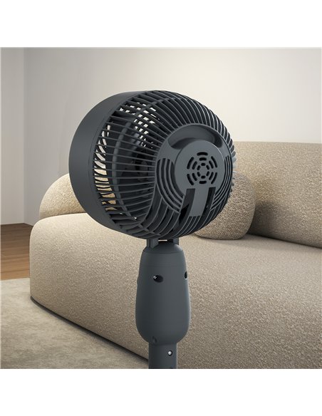 HOMCOM Pedestal Fan, Powerful Air Circulator, 12 Inch Floor Standing Fan with 3 Speed Settings, Oscillating Function for Bedroom - pic 152988 | FastDaddyshop
