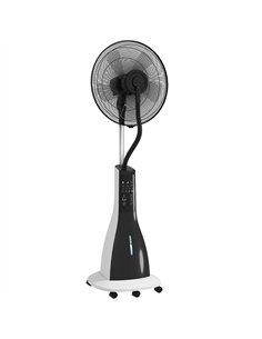 HOMCOM Pedestal Fan with Water Mist Spray, Spray Misting Fan with 75° Oscillation, Tilt Head, 3 Speeds, 3 Modes, 3 Mist, 3L Wate