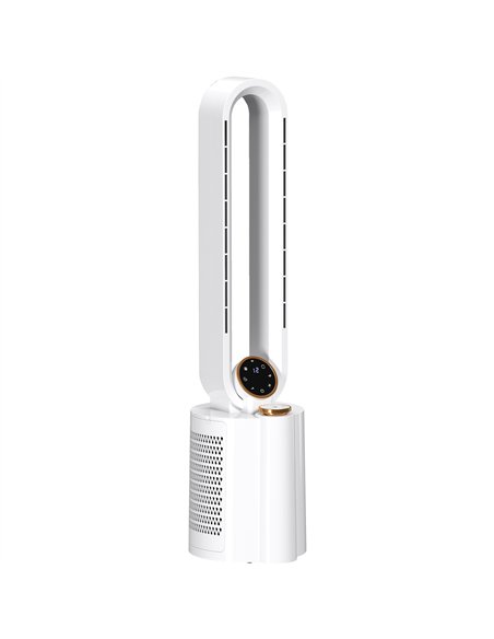 HOMCOM Multi-Mode Bladeless Tower Fan and Humidifier - White - pic 153088 | FastDaddyshop