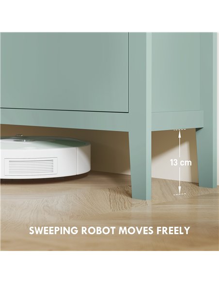 HOMCOM Modern Four-Drawer Shoe Cabinet - Green - pic 153264 | FastDaddyshop