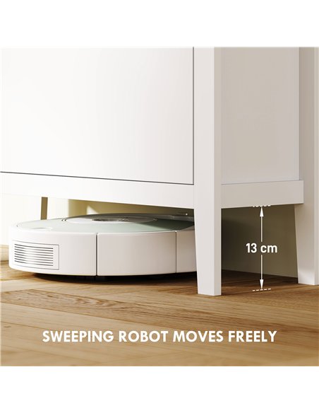 HOMCOM Modern Two-Drawer Shoe Cabinet - White - pic 153291 | FastDaddyshop