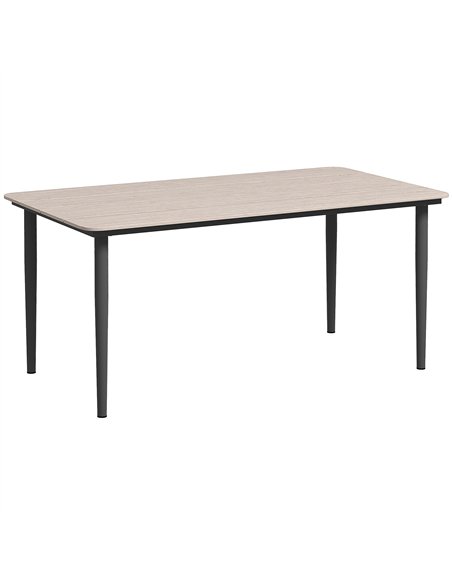 Outsunny Garden Table, Outdoor Dining Table for 6 People, 160 x 90 x 74 cm, with Rust Resistant Metal Frame, WPC Top, for Balcon - pic 153421 | FastDaddyshop
