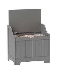 HOMCOM 61L Home Storage Chest - Grey