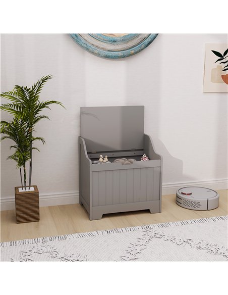HOMCOM 61L Home Storage Chest - Grey - pic 153710 | FastDaddyshop