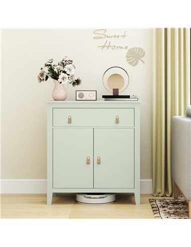 HOMCOM Farmhouse Style Sideboard - Light Green