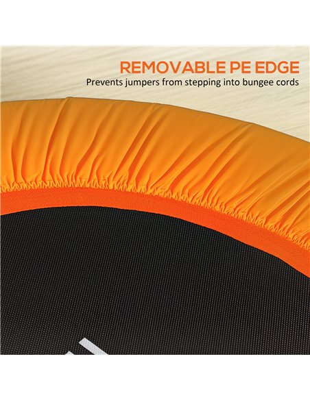 HOMCOM 40" Fitness Trampoline with Adjustable Handle, Rebounder Trampoline Mini Jumper for Indoor Exercise Workout, Support Up t - pic 153813 | FastDaddyshop