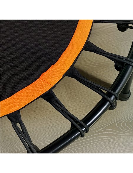 HOMCOM 40" Fitness Trampoline with Adjustable Handle, Rebounder Trampoline Mini Jumper for Indoor Exercise Workout, Support Up t - pic 153815 | FastDaddyshop