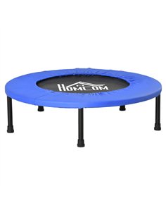 HOMCOM 32" Mini Fitness Trampoline Home Gym Yoga Exercise Rebounder Indoor Outdoor Jumper with Safety Pad, Support Up to 100 KG,