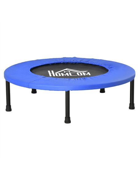 HOMCOM 32" Mini Fitness Trampoline Home Gym Yoga Exercise Rebounder Indoor Outdoor Jumper with Safety Pad, Support Up to 100 KG, - pic 153826 | FastDaddyshop