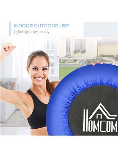 HOMCOM 32" Mini Fitness Trampoline Home Gym Yoga Exercise Rebounder Indoor Outdoor Jumper with Safety Pad, Support Up to 100 KG,