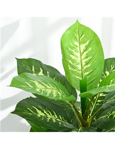 HOMCOM Artificial Evergreen Tree Fake Decorative Plant in Nursery Pot for Indoor Outdoor Decor, 120cm