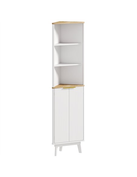 HOMCOM Tall Bathroom Storage Cabinet, Slim Bathroom Storage Unit with Doors and Adjustable Shelves, Freestanding Bathroom Cabine - pic 153889 | FastDaddyshop