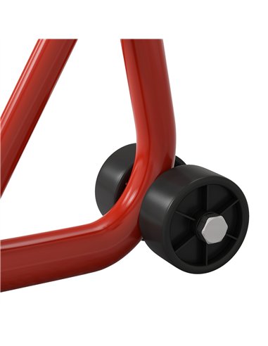 Homcom Rear Motorcycle Paddock Stand Motorbike Stand with Anti-Slip Mat, U-Shaped and L-Shaped Adapters, 200 kg Capacity, for 18