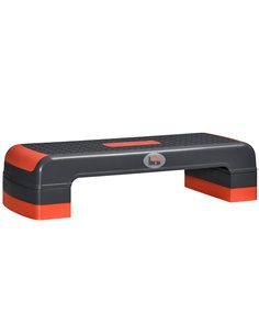 HOMCOM Aerobic Step, 10cm, 15cm & 20cm Height Adjustable Exercise Stepper for Exercise Workout, Nonslip Step Board Great for Hom