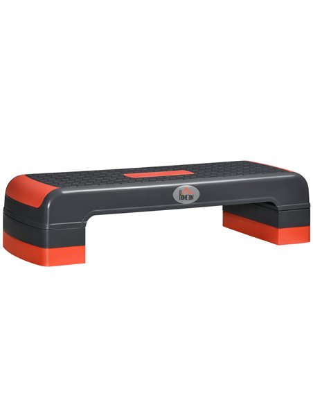 HOMCOM Aerobic Step, 10cm, 15cm & 20cm Height Adjustable Exercise Stepper for Exercise Workout, Nonslip Step Board Great for Hom - pic 154284 | FastDaddyshop