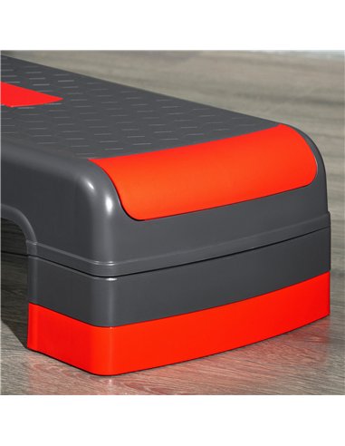 HOMCOM Aerobic Step, 10cm, 15cm & 20cm Height Adjustable Exercise Stepper for Exercise Workout, Nonslip Step Board Great for Hom