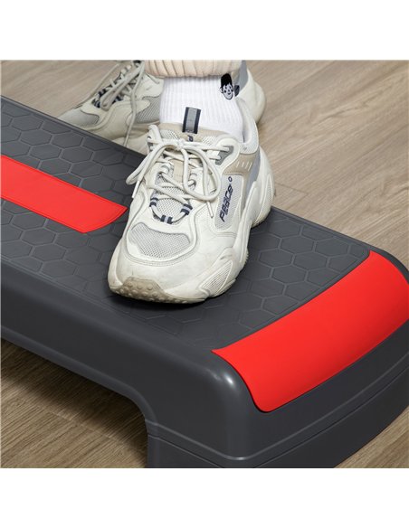 HOMCOM Aerobic Step, 10cm, 15cm & 20cm Height Adjustable Exercise Stepper for Exercise Workout, Nonslip Step Board Great for Hom - pic 154292 | FastDaddyshop