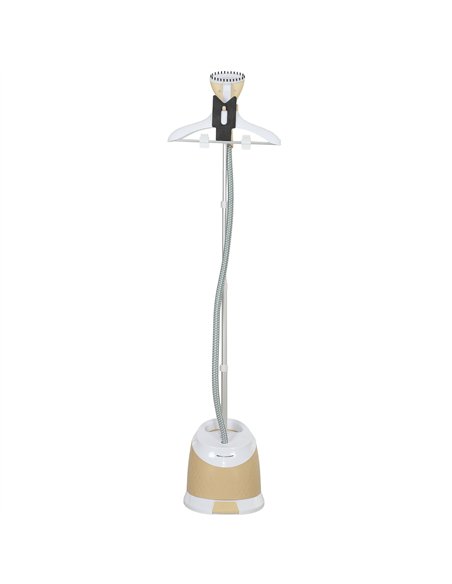 HOMCOM 1800W Standing Clothes Steamer, with Accessories - Grey - pic 154302 | FastDaddyshop
