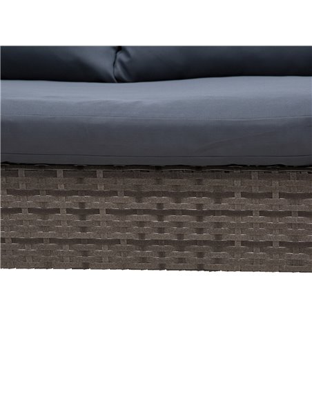 Outsunny 4-Seater PE Rattan Garden Sofa Set with 2 Seats, Coffee Table, Grey - pic 15443 | FastDaddyshop