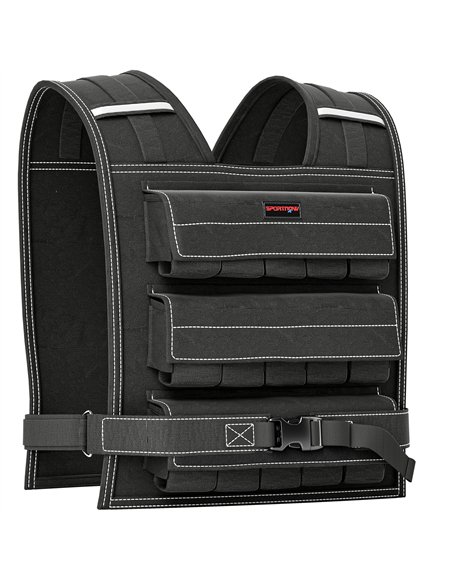 SPORTNOW 15KG Adjustable Weighted Vest, Running Weight Vest, with 30 Metal Weights, Reflective Strips, for Running, Exercise - pic 154752 | FastDaddyshop