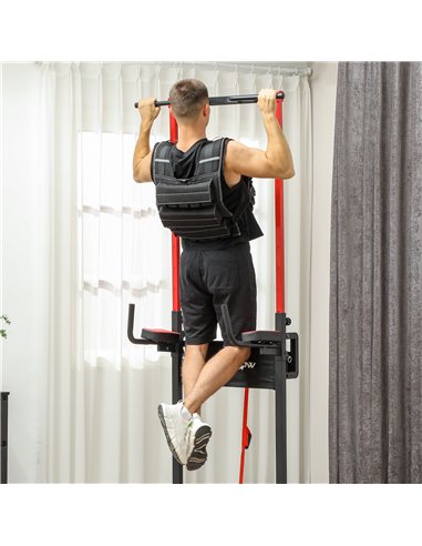 SPORTNOW 15KG Adjustable Weighted Vest, Running Weight Vest, with 30 Metal Weights, Reflective Strips, for Running, Exercise
