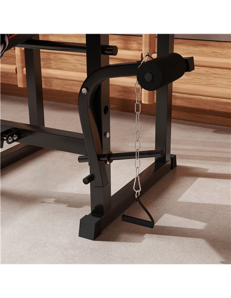 SPORTNOW Folding Weight Bench with Bench Press Rack, Preacher Curl Bench, Leg Curl Machine, Incline or Flat Workout Bench for Ho - pic 154768 | FastDaddyshop