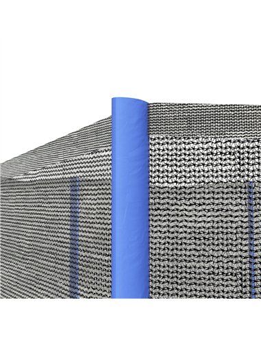 SPORTNOW 10ft Trampoline Net Replacement with 6 Plastic Pole Covers, Weather-Resistant Trampoline Netting Replacement with Zippe