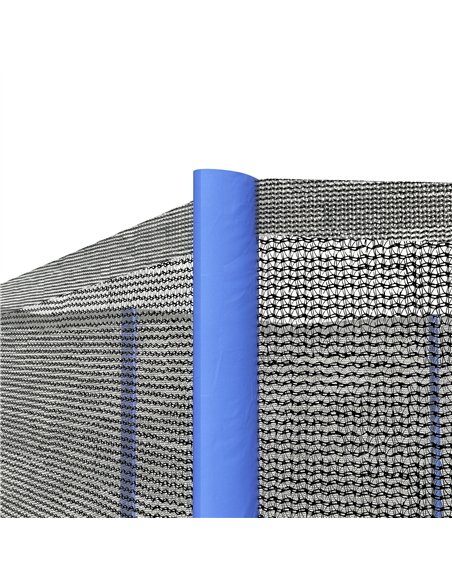 SPORTNOW 10ft Trampoline Net Replacement with 6 Plastic Pole Covers, Weather-Resistant Trampoline Netting Replacement with Zippe - pic 154785 | FastDaddyshop