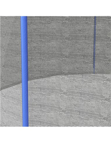 SPORTNOW 10ft Trampoline Net Replacement with 6 Plastic Pole Covers, Weather-Resistant Trampoline Netting Replacement with Zippe