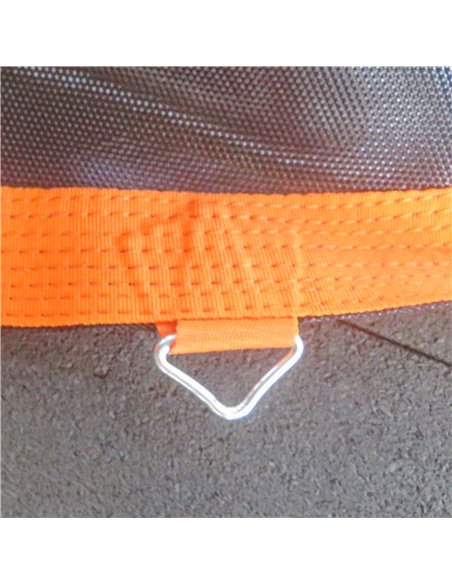 SPORTNOW Replacement Trampoline Mat with Spring Pull Tool, 72 V-Hooks, for 12ft Trampoline using 14cm Springs, Orange - pic 154805 | FastDaddyshop
