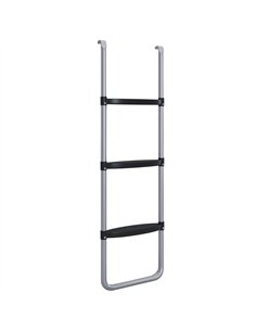 SPORTNOW Galvanised Steel Trampoline Ladder, 2 Steps/3 Steps Outdoor Trampoline Accessories for 6ft, 8ft, 10ft, 12ft, 13ft, 14ft