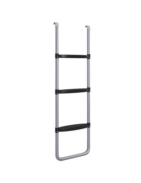 SPORTNOW Galvanised Steel Trampoline Ladder, 2 Steps/3 Steps Outdoor Trampoline Accessories for 6ft, 8ft, 10ft, 12ft, 13ft, 14ft - pic 154824 | FastDaddyshop