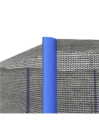 SPORTNOW 8ft Trampoline Net Replacement with 6 Plastic Pole Covers, Weather-Resistant Trampoline Netting Replacement with Zipped