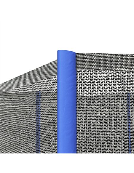 SPORTNOW 8ft Trampoline Net Replacement with 6 Plastic Pole Covers, Weather-Resistant Trampoline Netting Replacement with Zipped - pic 154875 | FastDaddyshop