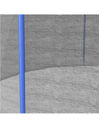 SPORTNOW 8ft Trampoline Net Replacement with 6 Plastic Pole Covers, Weather-Resistant Trampoline Netting Replacement with Zipped