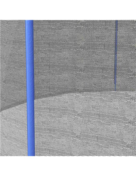 SPORTNOW 8ft Trampoline Net Replacement with 6 Plastic Pole Covers, Weather-Resistant Trampoline Netting Replacement with Zipped - pic 154877 | FastDaddyshop