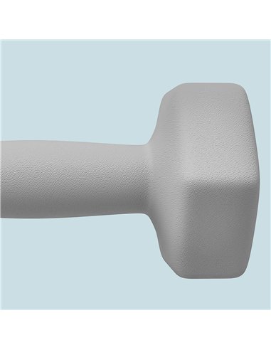SPORTNOW 2 x 6kg Hexagonal Dumbbells Weights Set with Non-Slip Grip for Home Gym Workout, Grey