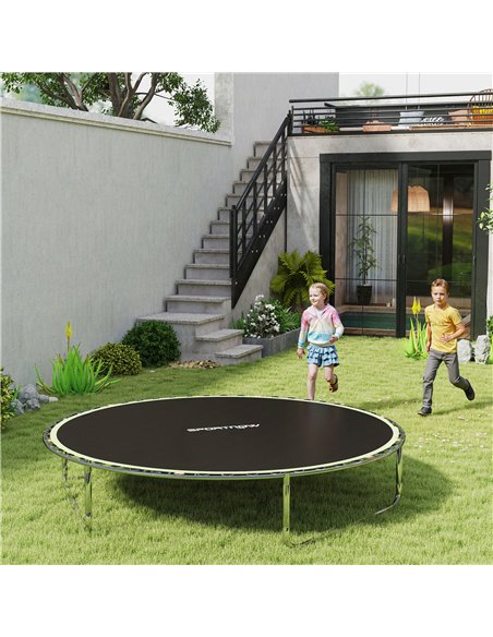 SPORTNOW Trampoline Replacement Mat with Spring Pull Tool, 54 V-Hooks, for 10ft Trampoline using 14cm Springs, Green - pic 154933 | FastDaddyshop