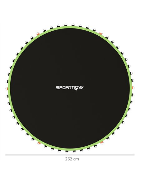 SPORTNOW Trampoline Replacement Mat with Spring Pull Tool, 54 V-Hooks, for 10ft Trampoline using 14cm Springs, Green - pic 154934 | FastDaddyshop