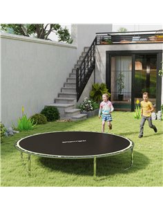 SPORTNOW Trampoline Replacement Mat with Spring Pull Tool, 42 V-Hooks, for 8ft Trampoline using 14cm Springs, Green 2