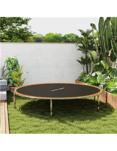 SPORTNOW Trampoline Replacement Mat with Spring Pull Tool, 42 V-Hooks, for 8ft Trampoline using 14cm Springs, Orange